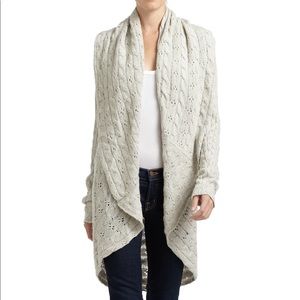 Autumn Cashmere 100% cashmere pointelle cardigan